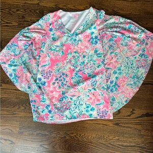 Lilly Pulitzer Pastel Floral V-Neck Dress